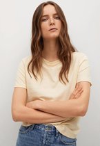 Mango T-shirt Basic Katoenen Tshirt 17050100 10 Dames Maat - XL