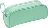 Verhaak - Etui - Soft Touch - Pastel - Driehoekmodel - 21 X 8,5 Cm - Mint - Groen - Back To School