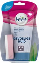 5x Veet In Shower Ontharingscrème Gevoelige Huid 150 ml