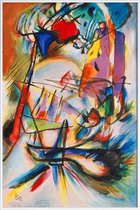 JUNIQE - Poster met kunststof lijst Kandinsky - Komposition Zwecklos