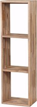 Yels Caress Wandrek 100 cm Grijs Teakhout