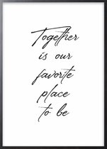 Poster Met Zwarte Lijst - Favorite Place Poster