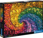Clementoni - Puzzel 1000 Stukjes Whirl - Colorboom, Puzzel Voor Volwassenen en Kinderen, 14-99 jaar, 39594