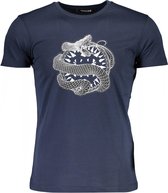 Roberto Cavalli T-shirt Blauw L Heren