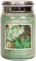 Village Candle Kaars Eucalyptus Mint 10 X 15 Cm Wax Groen