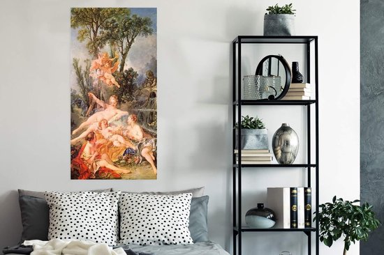 Amor capturé - Peinture de François Boucher 60x120 cm