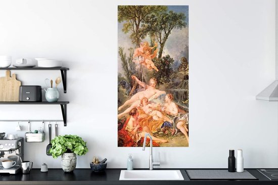 Amor capturé - Peinture de François Boucher 60x120 cm