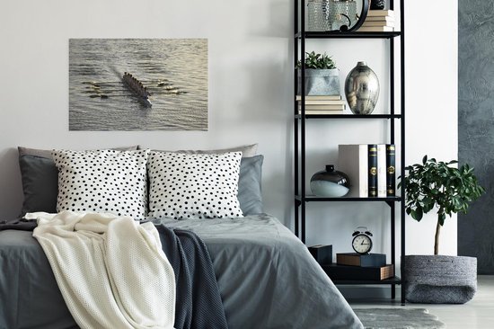 Affiche d'entraînement groupe de rameurs 90x60 cm - Tirage photo sur Poster (décoration murale salon / chambre) / Affiche de Sport