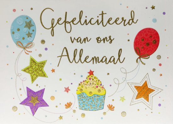 Kaart - Zizi - Gefeliciteerd van ons allemaal - ZZ48a