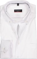 ETERNA modern fit overhemd - Oxford button-down - wit - Strijkvrij - Boordmaat: 43