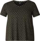 YESTA Alba Essential T-shirt - Black/Cream - maat 0(46)