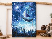 Doe-het-zelf op canvas schilderen - Flying Ship-40x60