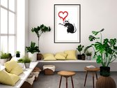 Poster - Banksy: Love Rat-30x45