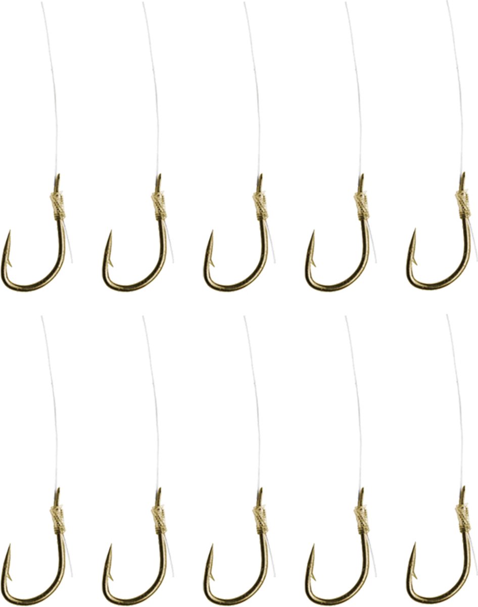 Dam Spezi Maggots - Onderlijn - Haakmaat 12 - 0.14mm - 1.5kg - 3lbs - 60cm - 10 Stuks - Transparant
