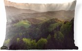 Buitenkussens - Tuin - Zonsondergang bij het Duitse Zwarte Woud in Europa - 50x30 cm