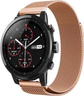 Milanees Smartwatch bandje - Geschikt voor  Xiaomi Amazfit Stratos Milanese band - rosé goud - Horlogeband / Polsband / Armband