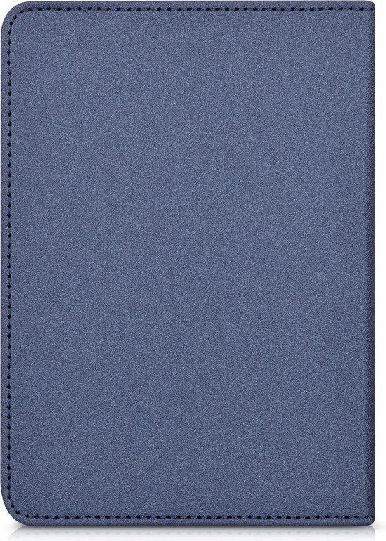 kwmobile e-reader hoesje geschikt voor Tolino Shine 2 HD hoes - E reader flip case met magnetische sluiting - Ereader cover - Stengels en Vlinder design in donkerblauw van Merkloos — afbeelding 5