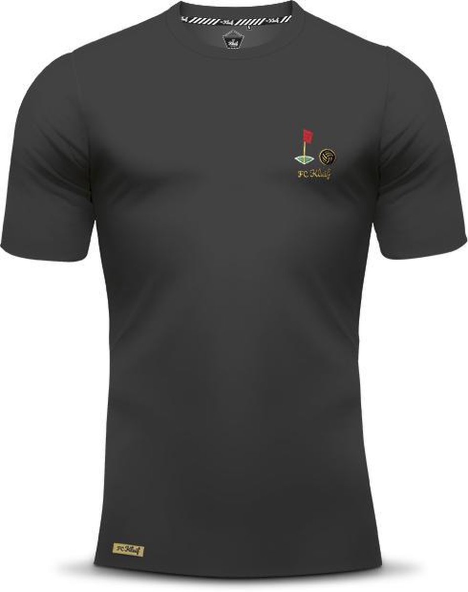 FC Kluif - Cornervlag T-shirt - Maat S - Voetbal lifestyle t-shirt - Katoen - Anthraciet