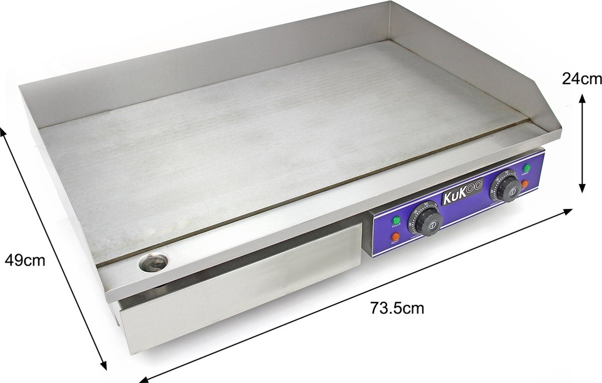KuKoo 70cm Elektrische Bakplaat