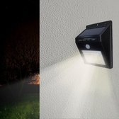 Solar Wandlamp LED Zwart 0,75W IP54 - - Blanc Froid 6000k - 8000k