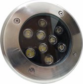 Outdoor Inbouw LED Sol 9W IP65 60 ° - Wit licht - Acier inoxydable - Wit licht - SILUMEN