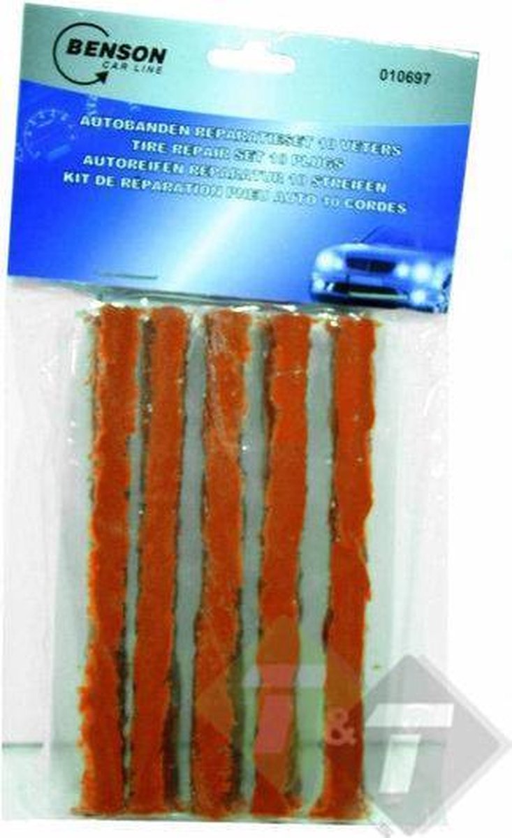 Banden reparatie proppen, 10 delig, 100mm lang