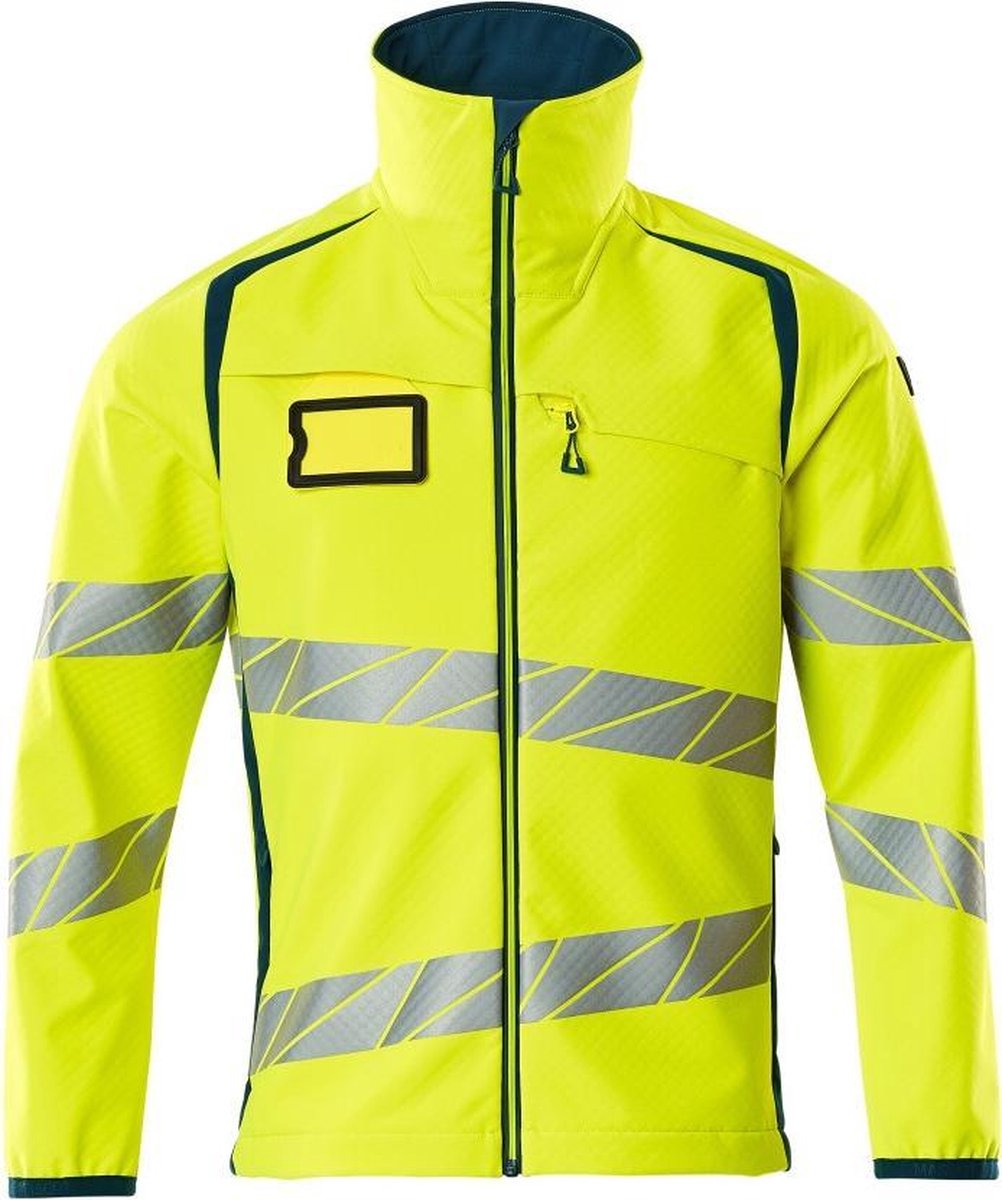Mascot Accelerate Safe Softshell Jas 19002 - Mannen - Geel/Petrol - S