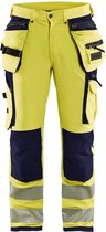 Blaklader High Vis Werkbroek met 4-weg stretch 1997-1642 - Mannen - Geel/Navy - 48