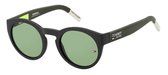 Tommy Hilfiger Zonnebril 0003/s Cat.3 Rond Nylon Zwart/groen