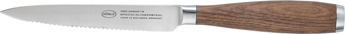 Rösle Keuken Mes Masterclass 23,3 X 2 Cm Rvs/hout Zilver