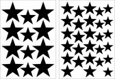 Art for the Home - Muurstickers - Sterren - Zwart - 2 x 25x17,5cm