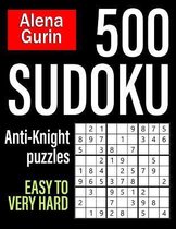 500 Sudoku Anti-Knight Puzzles Easy to Very Hard