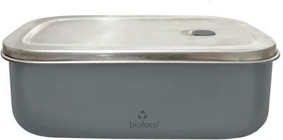Chic.Mic Bioloco - RVS Night Grey - 1300 ML - Waterdicht - Clipsluitingen - Klimaatneutraal