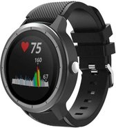 Siliconen Smartwatch bandje - Geschikt voor  Garmin Vivoactive 3 siliconen bandje - zwart - Horlogeband / Polsband / Armband