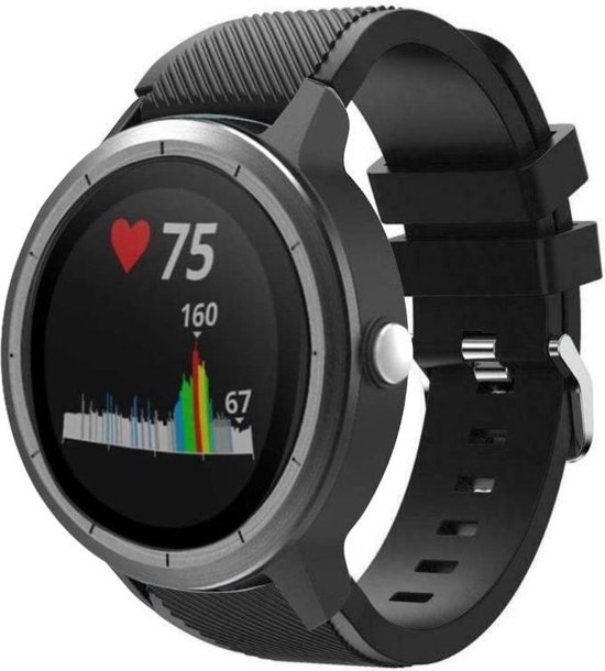 Siliconen Smartwatch bandje Geschikt voor Garmin Vivoactive 3