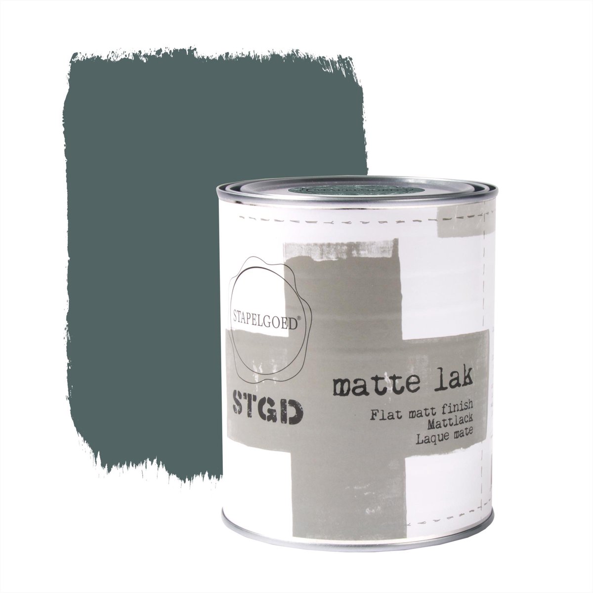 Stapelgoed – Matte Lak – Bottle green – Groen – 1L