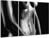 Peinture sur toile corps | Gris, noir, blanc | 120x80cm 3 Liège