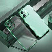 CAFELE schokbestendige volledige dekking TPU beschermhoes voor iPhone 12 mini (groen)