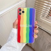 Regenboog TPU beschermhoes voor iPhone 12 mini (Caroline)