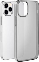 hoco Light-serie TPU zachte telefoon beschermhoes voor iPhone 12 mini (transparant zwart)