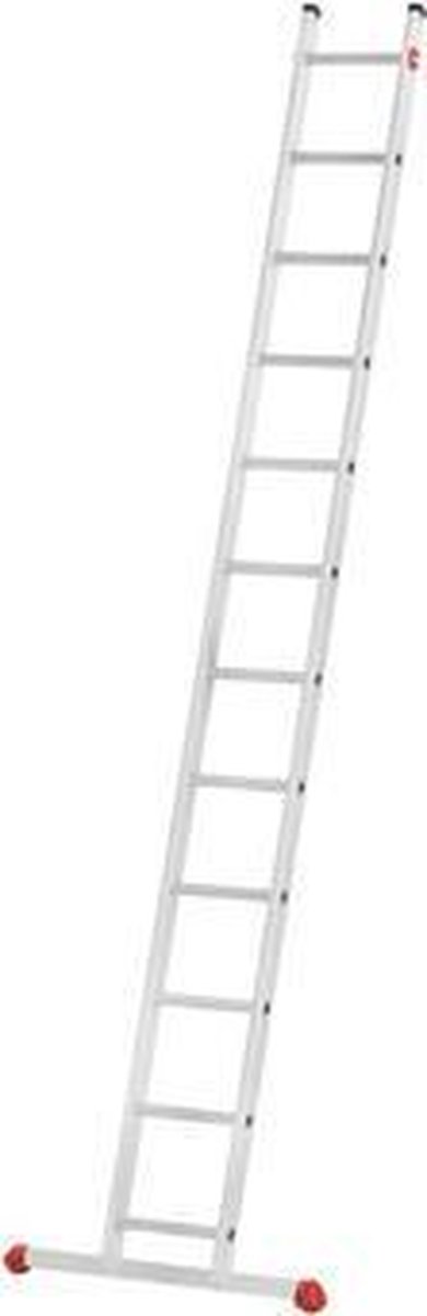 Hailo aluminium uitschuifbare ladder S80 ProfiStep DUO, 2 x 9 sporten