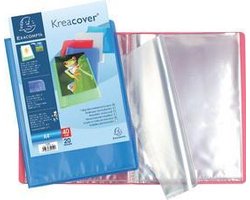 Exacompta Kreacover® Chromaline Personaliseerbare showalbums PP met vaste rug - 40 tassen - 80 zichten - A4 - Geassorteerd - 5749E