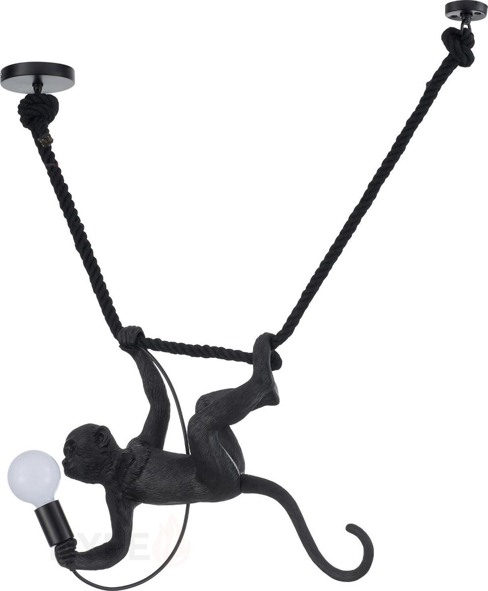 Hype it aap lamp hanglamp - 40 x 40 cm - Slinger lamp aap aan zwart ...