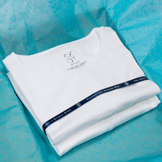 SKOT Fashion Duurzaam t-shirt heren round neck White 2 pack - Wit