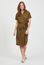 VILA VISAFINA S/S SHIRT DRESS - NOOS Dames Jurk - Maat L