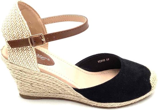 hoge hak sandalen - zwart, 36 | bol.com