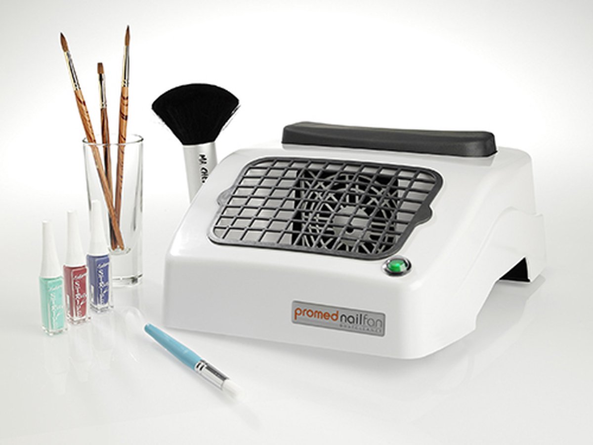 Promed Nailfan - Nagel Stofafzuiging - Tafelafzuiger voor nagel tafel - Wit - Maniucure - Shop