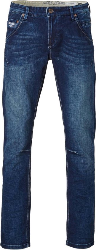 Cars Jeans - Heren Jeans - Regular Fit - Stretch - Lengte 32 - Loyd - Dark Used