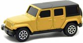 Maisto JEEP WRANGLER UNLIMITED 2015 geel/zwart modelauto schaalmodel 1:64