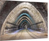 Verlichte Bratislavske Metro - Foto op Plexiglas - 60 x 40 cm